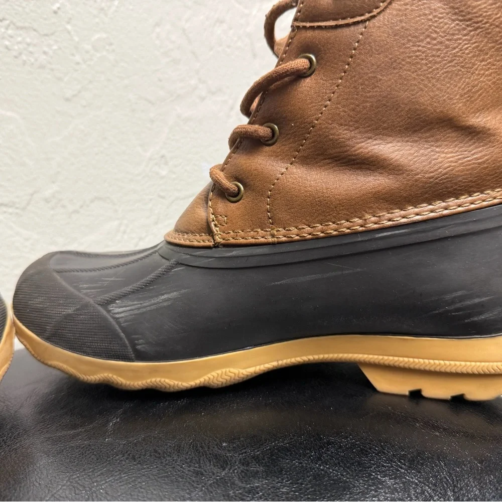 Sperry Men's Tan and Black Weatherproof Boots